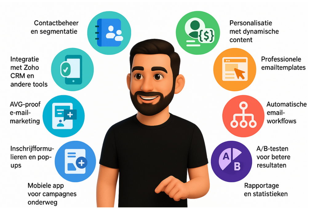 functionaliteiten Zoho Campaigns