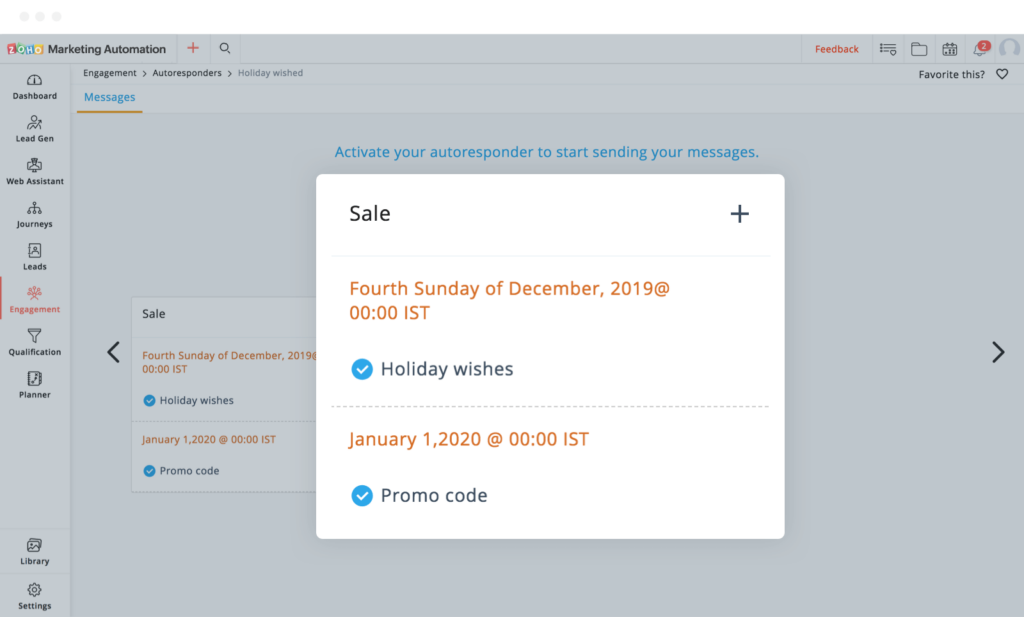 contacten en segmentatie Zoho Campaigns